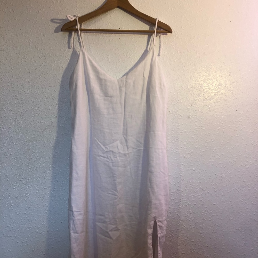 Abercrombie linen blend midi dress